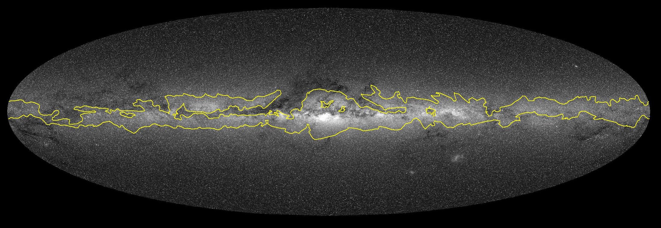 Milky Way from Gaia and boundary data