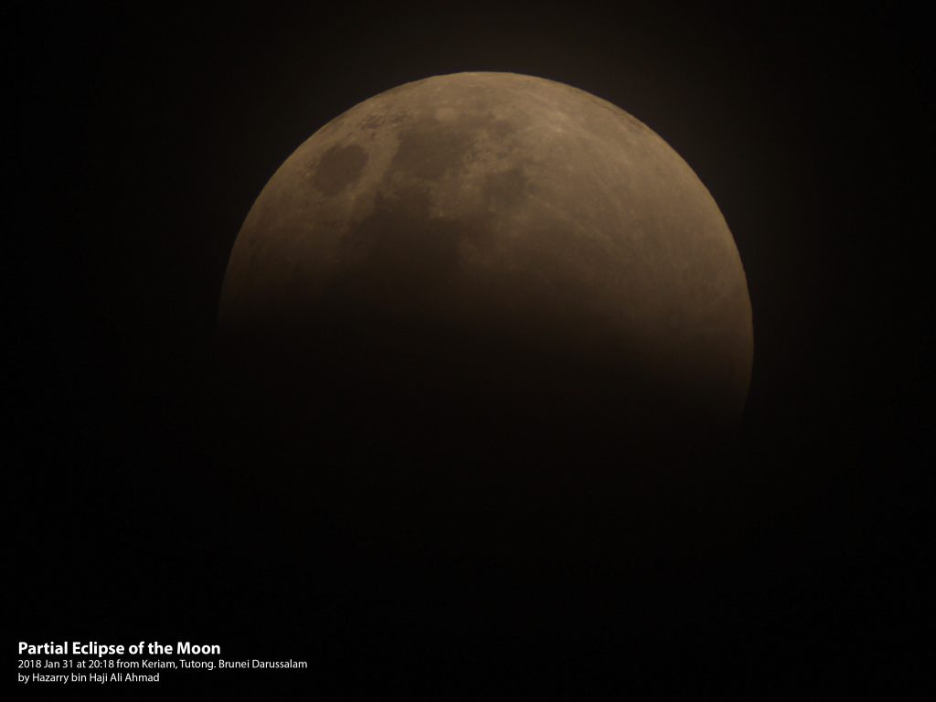 20180131 Partial Lunar Eclipse at 20:18